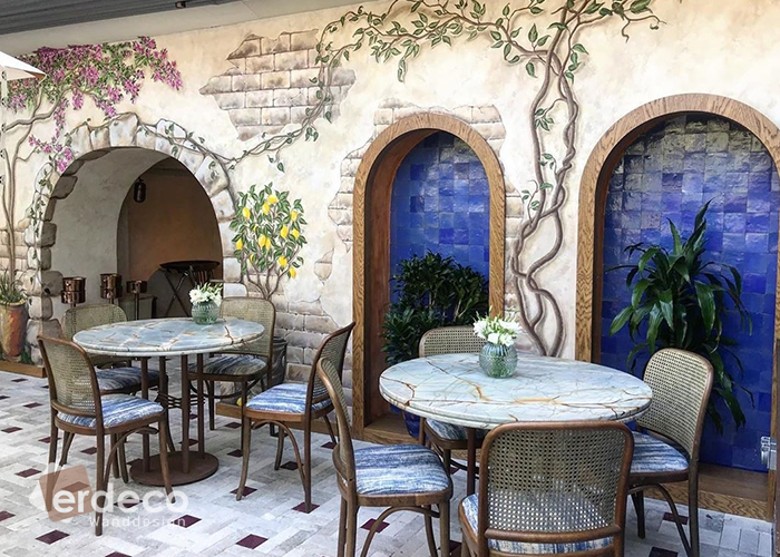 Dekorative Wandkunst für Restaurants